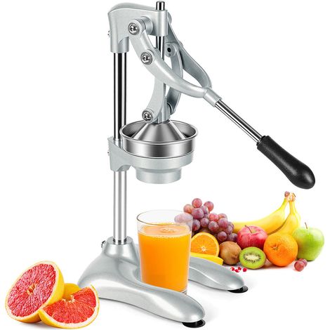 Wolketon Manuelle Zitruspresse aus Edelstahl 304, robuste Fruchtpresse, effiziente Entsaftung mit geringem Kraftaufwand