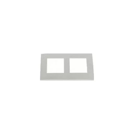 Arnould 60825 Plakette doppelt Verticale 2x2M - Serie Espace - Weiß