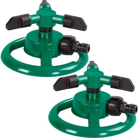 Arrosage Automatique pour Jardin, Arrosage oscillant Irrigation 360° Arroseur de Pelouse Automatique Rotatif à 3 Bras pour Jardin, arrosage de Grandes Surfaces pour Plantes (1/5)
