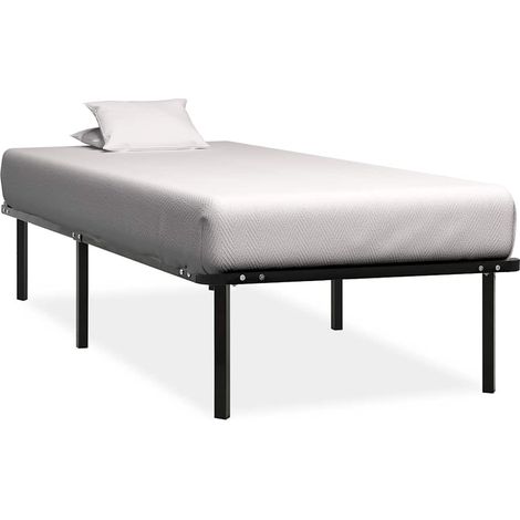 Giroletto Nero in Metallo 100x200 cm vidaXL (1/5)