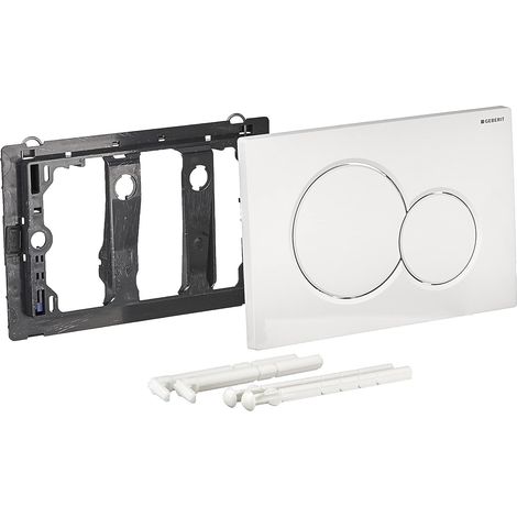 Geberit Sigma01 Betätigungsplatte für 2-Mengen-Spülung, rund, Modell: 115.770.DT.5, Farbe: Weiß