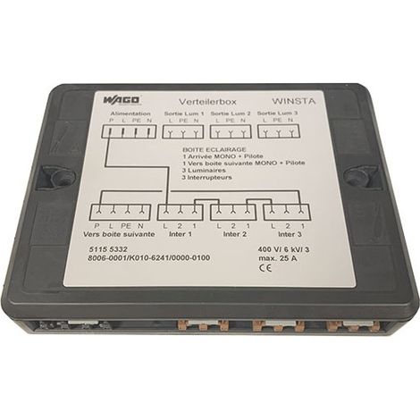 Wago 8006-001 Winsta Verteilerkasten 400V 25A