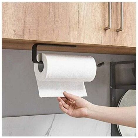 Porte Sopalin, Porte Rouleau Papier Cuisine, Porte Essuie Tout de Cuisine Sous l'armoire, Support Essuie Tout Derouleur Essuie Tout Support Sopalin pas de Perçage (A-32CM) (1/4)