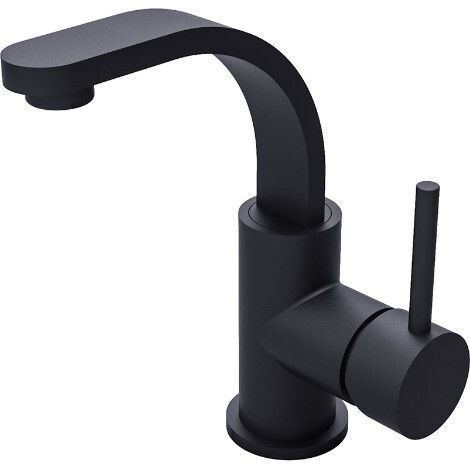 Robinet de lavabo bas noir Decco II Besco (1/2)