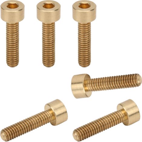 50 Vis à tête hexagonale creuse M4x16 en cuivre, lot de 50, pour quincaillerie industrielle et bricolage professionnel. (1/5)
