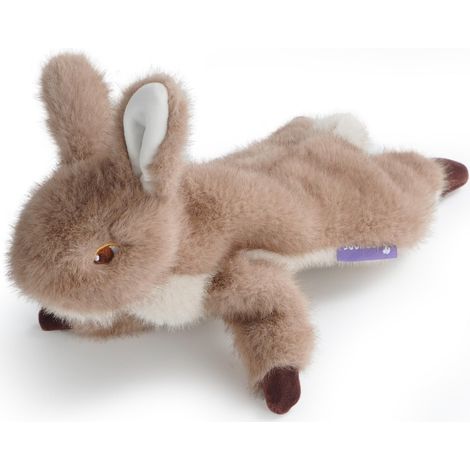 Jouet en peluche pour chien lapin sans rembourrage avec couineur pour petits moyens et grands chiens idéal pour le jeu de tir à la corde et la santé dentaire (1/5)