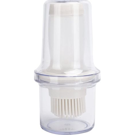 Dailygoods，Dispensador de aceite con brocha de silicona，Brocha para salsa a prueba de polvo，Herramienta para barbacoa，13x6cm，Material ABS seguro (1/5)