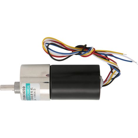 Mini-moteur à engrenages sans balais 24 V CC, rotation horaire/antihoraire, silencieux, pour micromachines, XD-37GB, 3650 tr/min, 5 tr/min (1/5)