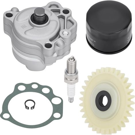 Kit Pompe à huile et filtre à huile avec pignon, joint et bougie compatible avec Raptor 660R YFM660R 2001-2005 (1/5)