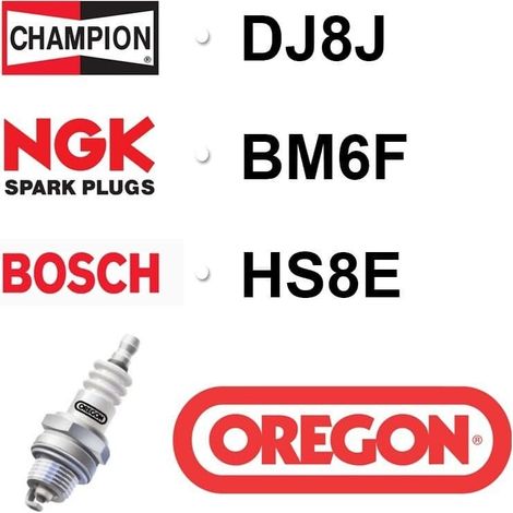 Candela OREGON - CHAMPION DJ8J - NGK BM6F - BOSCH HS8E