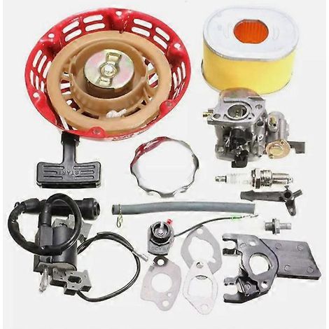 Honda GX200 GX140 GX160 Service-Kit Vergaser Zündkerze Zündspule Rückstoßstarter Dichtungen