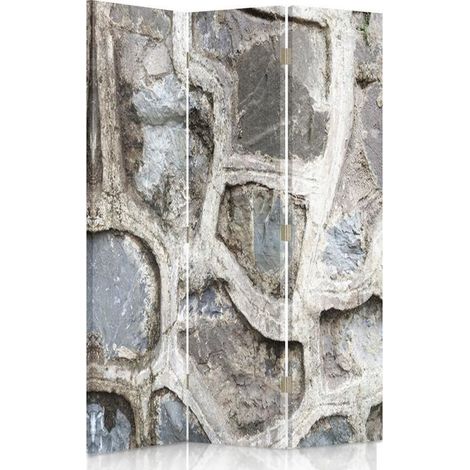 Paravento bilaterale 360, Muro di pietra grigia - 110x170 (1/5)