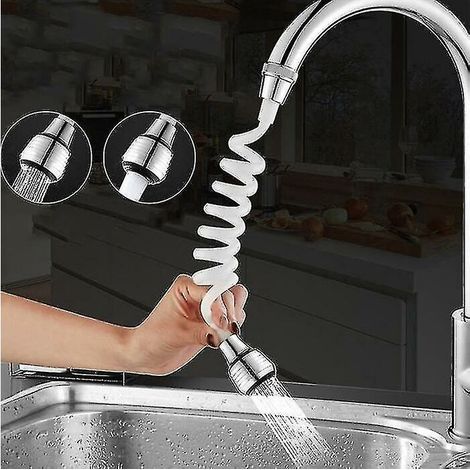 Kitchen Faucet Accessories, 1 Pieces Long Hose Flexible Faucet Extende