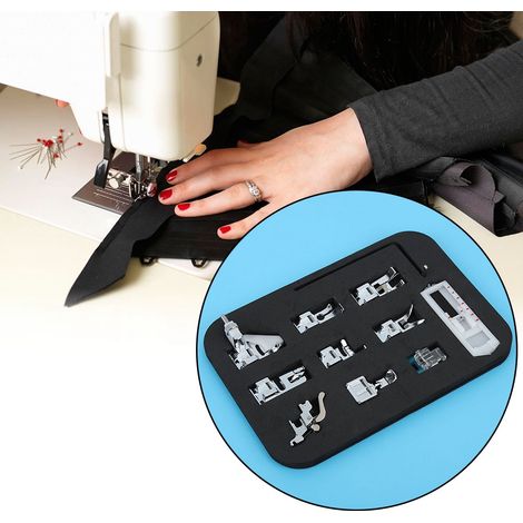 11-teiliges multifunktionales Zubehör für elektrische Haushaltsnähmaschinen, Stricknähfuß für 505A (1/5)