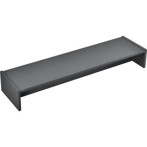 Supporto per monitor rialzo per schermo staffa per monitor supporto per monitor da tavolo pannello di particelle grigio scuro 100 x 27 x 15 cm 030003913