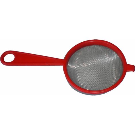 WURKO colador media bola mango plastico 10 cm , Colador plástico 10 cm. - Colador de aluminio con mango y borde de plástico de la marca Wurko, ideado para uso alimentario. Dispone (1/2)