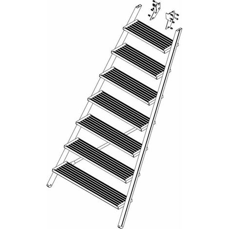 MUNK Aufstieg Podesttreppe inkl. Montagesatz 8 Stufen