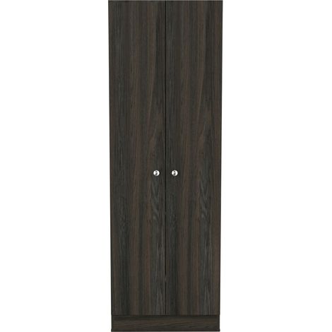 Armario Multifuncional Z 60, con dos puertas y estantes internos , 180.59 cm X 59.94 cm X 29.97 cm , Marrón (1/5)