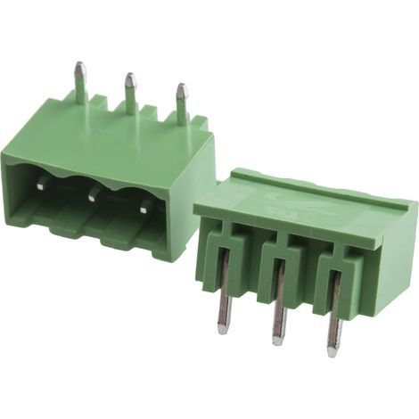 Bornier pour CI RS PRO, 3 pôles , 5.08mm 1 rangée, 15.0A, Angle droit