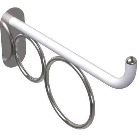 Maniglia 60 cm bagno disabili terza eta giotto inox bianco opaco (1/3)