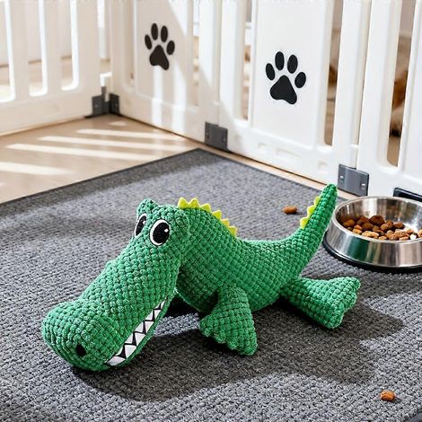 Langlebiger, kaubeständiger Quietscher für Hunde, geeignet für Welpen – kaubeständiger Beißring mit lautem Quietscher, kaubar für alle Hunderassen, langlebig kaubar für Sie (1/5)