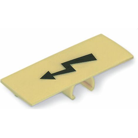 WAGO Warnabdeckung 285-440 mit schwarzem Blitz