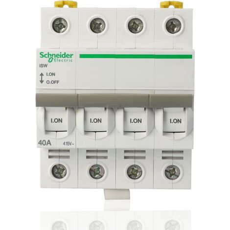 Interruttore sezionatore schneider electric acti9 isw 4p 40a - a9s65440