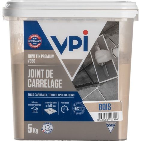 VPI – Joint fin premium V650 5Kg – Pour carreaux rectifiés – Hydrofugé – Prise rapide – Finition lisse sans efflorescence (1/5)