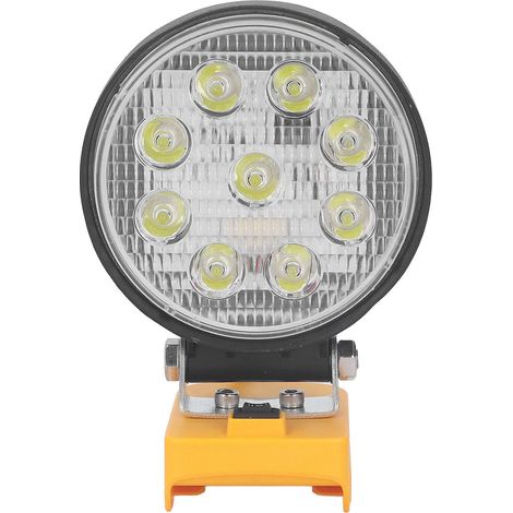 27-W-LED-Arbeitsleuchte, 18-V-Lithium-Akku-betrieben, tragbare Lampe für Notbeleuchtung im Außenbereich (14–22 V) (1/5)