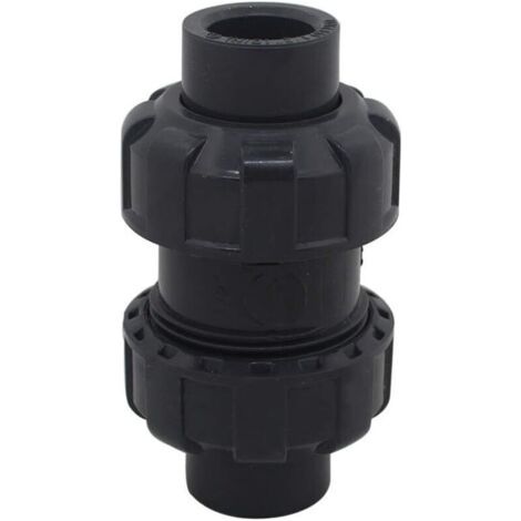 Pair Clapet Anti-Retour à Boule - Diamètres 20/25/32/40/50/63mm - Clapet Piscine - Soupape Anti-Retour - PVC (1/5)