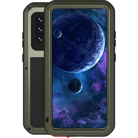 Love Mei Hülle für Samsung Galaxy A52/A52s, mit Glas geschützt, Grün (1/4)