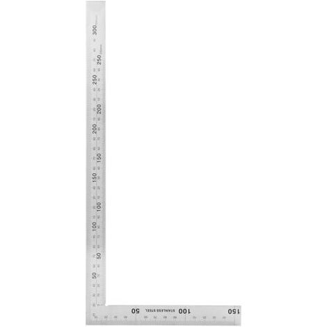 Outil carré de mesure de règle à angle droit de 90 degrés en acier inoxydable 300x150mm(01)-ARCAN (1/5)