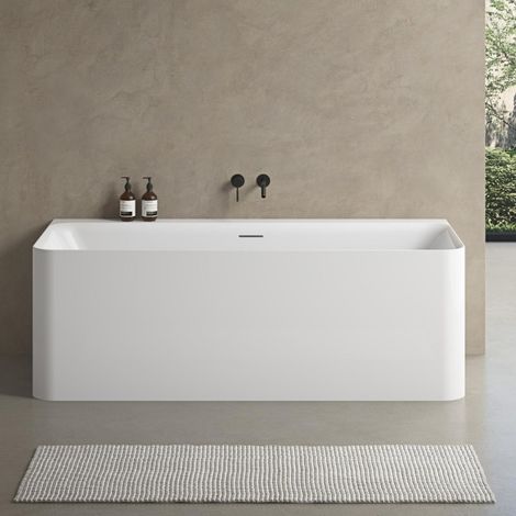 170 cm URBAN weiße wandmontierte Acrylbadewanne (1/5)