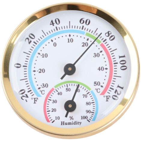 Mini thermometer-hygrometer for indoor use, office, home, garden, greenhouse – battery-free--DTEKGAZ