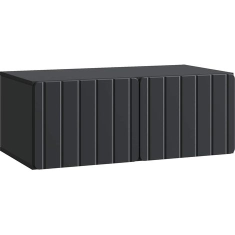 vidaXL Meuble TV mural Noir 78,5 x 41 x 30 cm Bois d'ingénierie