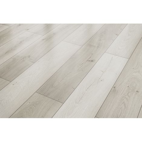 Classen Laminat Megaloc Aquaprotect 128,5 x 19,2 cm 8 mm Eiche grau mix Laminat (1/3)