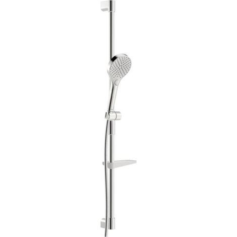Hansa Viva - Set de pommeau de douche, barre et flexible, 3 jets, chrome 44150330 (1/2)