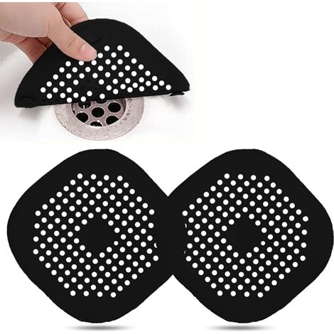 5-teiliger Silikon-Abflussschutz, Küchenspülenfilter mit Saugnapf, Badewannen-Abflussabdeckungsfilter, Küchen- und Badezimmerspülenfilter. (1/5)