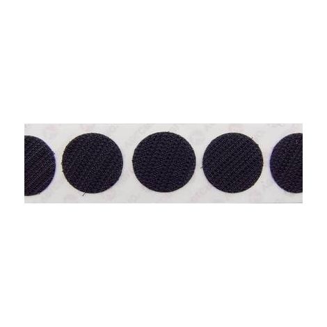VELCRO® E28802233011425 Punti a strappo da incollare Parte rigida (Ø) 22 mm Nero 1000 pz.