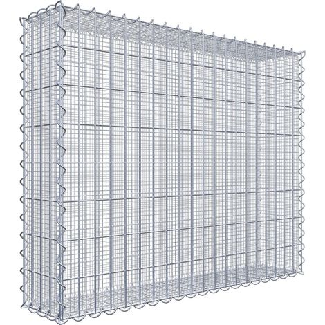 Gabiondeco - Gabion à mailles très fines pour gravillon 100 cm x 80 cm x 20 cm (L x H x P). maille 5 x 10 cm. spirale - Made in Germany (1/3)