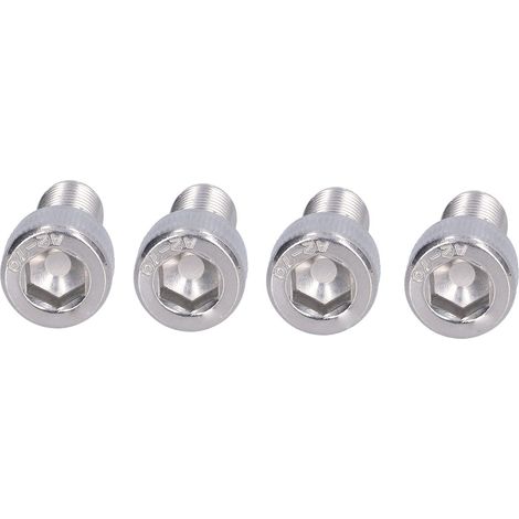 Bullone esagonale, vite a testa cilindrica con esagono incassato, passo fine 1,25 mm, acciaio inox A2-70, 4 pezzi M10 per lavori fai da te, industria automobilistica, edilizia (M1020).
