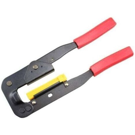 Professional flat cable pliers for precise handling, crimping and reliable assembly of flat cables in the areas of electronics, IT cabling and telecommunications (1/3)