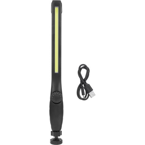 Lampe de travail COB portable S580 8W rechargeable USB, base magnétique puissante, réglage continu, idéale pour bricolage et auto (1/5)