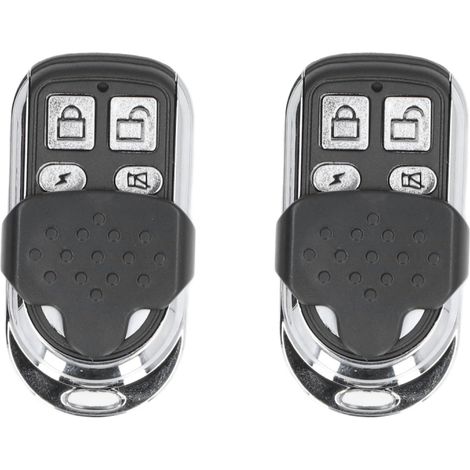 Télécommande universelle 3V pour porte de garage, compatible avec les systèmes d'alarme antivol (2 unités). (1/4)