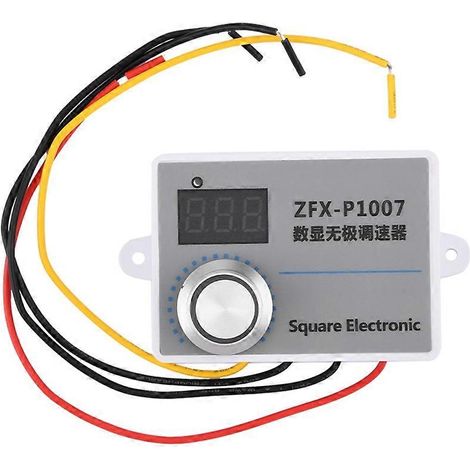 Einstellbarer Drehzahlregler 500W 220V mit Digitalanzeige, Drehzahlreduzierer und Netzteil. (1/5)