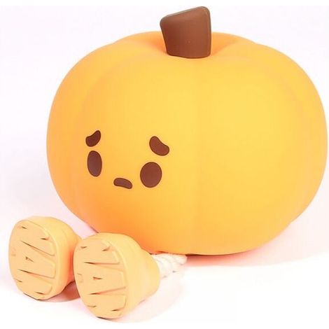 Petite veilleuse LED citrouille, lampe de chevet en Silicone à intensité variable, veilleuse tactile Rechargeable pour la décoration d'halloween (1/4)