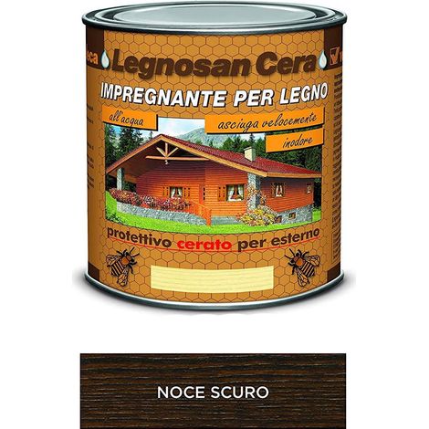 LEGNOSAN CERA NOCE SCURO ML. 750 (1/3)
