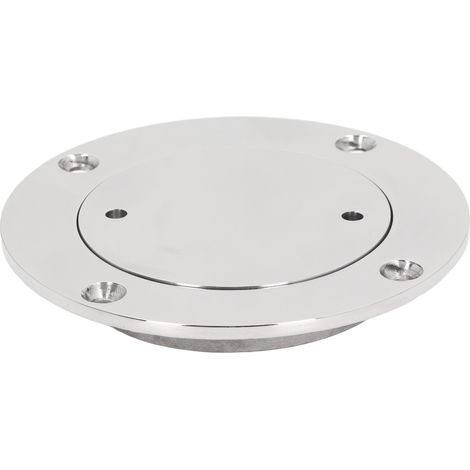 Plaque de pont ronde en acier inoxydable 316, trappe de visite 5 pouces, quincaillerie marine couvercle-KZQ (1/5)