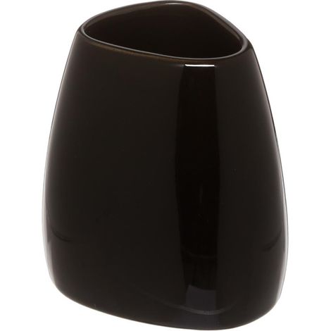 Gobelet Salle de Bain "Galet" 9cm Noir (1/2)