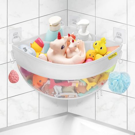 Rangement Jouet Bain Support Mural D'angle - 16.35L (1/5)